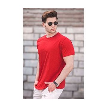Madmext 5268 Kırmızı Basic Erkek T-shirt