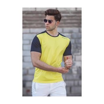 Madmext 5269 Sarı Erkek T-shirt
