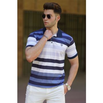 Madmext 5279 Gri Polo Yaka Erkek Tişört