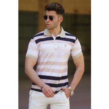 Madmext 5279 Gri Polo Yaka Erkek Tişört