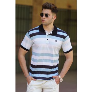 Madmext 5279 Gri Polo Yaka Erkek Tişört