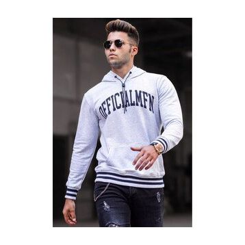 Madmext 5287 Karmelanj Kapüşonlu Erkek Sweatshirt