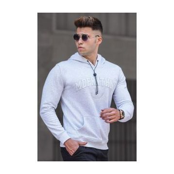 Madmext 5289 Karmelanj Kapüşonlu Erkek Sweatshirt