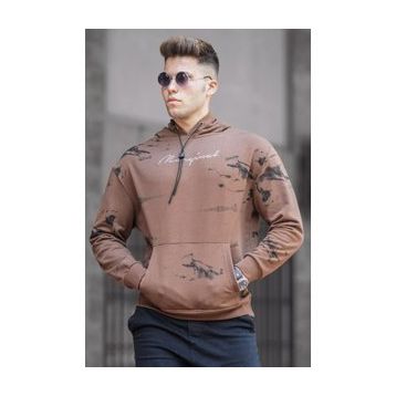 Madmext 5291 Kahverengi Erkek Sweatshirt