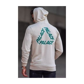 Madmext 5303 Bej Baskılı Erkek Sweatshirt