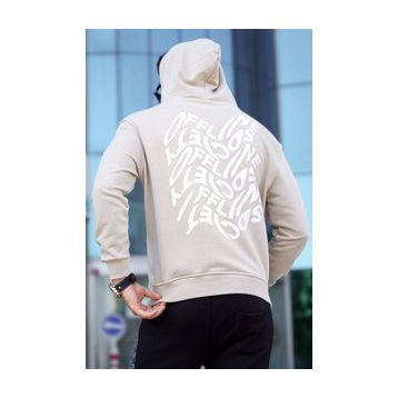 Madmext 5314 Bej Erkek Sweatshirt