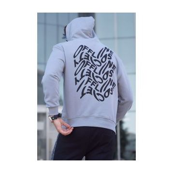 Madmext 5314 Boyalı Gri Erkek Sweatshirt