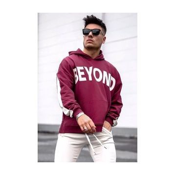 Madmext 5327 Bordo Kapüşonlu Erkek Sweatshirt