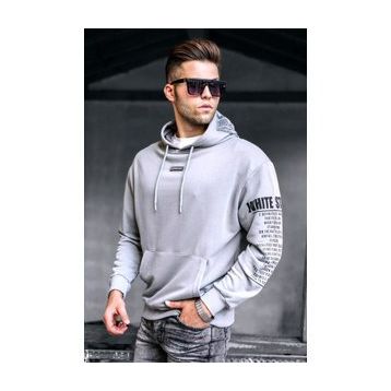 Madmext 5332 Boyalı Gri Erkek Sweatshirt