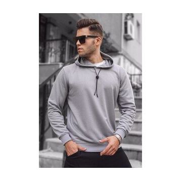 Madmext 5334 Boyalı Gri Erkek Sweatshirt