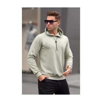 Madmext 5334 Mint Yeşili Erkek Sweatshirt