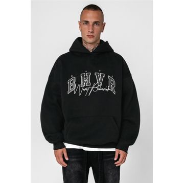 Madmext 5344 Siyah Oversize Erkek Sweatshirt