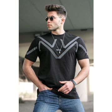 Madmext 5369 Siyah T-Shirt