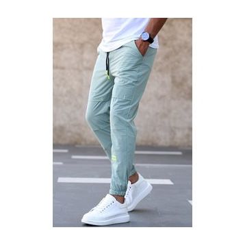 Madmext 5412 Çağla Yeşili Basic Erkek Eşofman