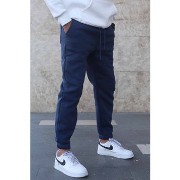 Madmext 5482 Lacivert Şardonlu Basic Erkek Eşofman Altı