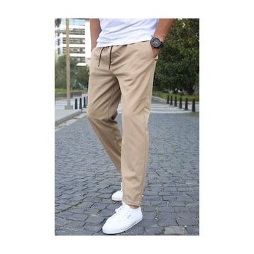 Madmext 5486 Basic Bej Erkek Jogger Pantolon