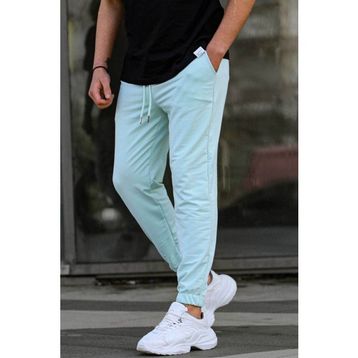 Madmext 5494 Mint Yeşili Basic Paçası Lastikli Erkek Eşofman