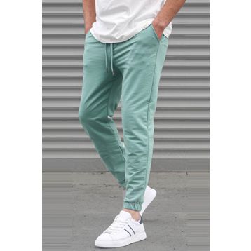 Madmext 5494 Mint Yeşili Basic Paçası Lastikli Erkek Eşofman