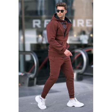 Madmext 5634 Acı Kahve Erkek Eşofman Takımı