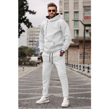 Madmext 5634 Beyaz Erkek Eşofman Takımı