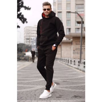 Madmext 5634 Siyah Erkek Eşofman Takımı