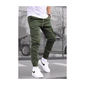 Madmext 5647 Haki Kargo Cep Jogger Pantolon