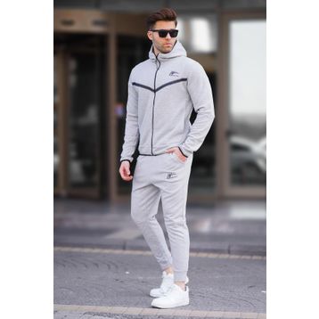 Madmext 5673 Grimelanj Kapüşonlu Jogger Erkek Eşofman Takımı