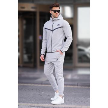 Madmext 5673 Grimelanj Kapüşonlu Jogger Erkek Eşofman Takımı
