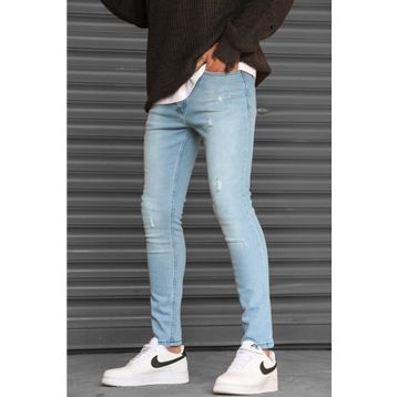 Madmext 5712 Skinny Fit Buz Mavisi Erkek Jean