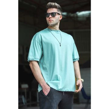 Madmext 5803 Mint Yeşili Oversize T-shirt