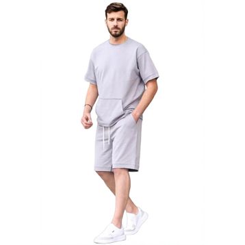 Madmext 5921 Siyah Basic Erkek Şort Takım