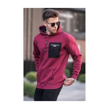 Madmext 6004 Bordo Erkek Sweatshirt