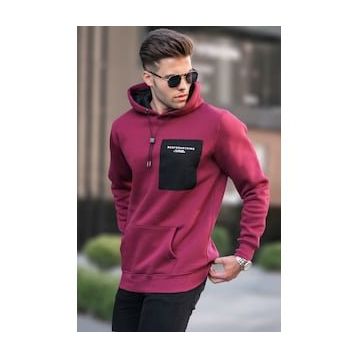 Madmext 6004 Bordo Erkek Sweatshirt