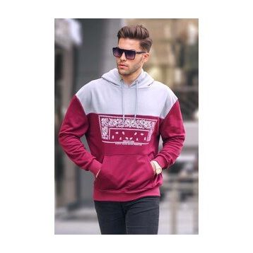 Madmext 6022 Bordo Erkek Sweatshirt