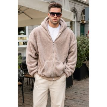 Madmext 6049 Bej Erkek Sweatshirt