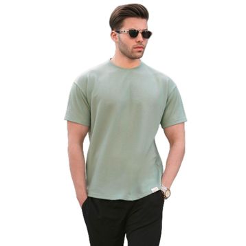 Madmext 6099 Mint Yeşili Regular Fit Basic Erkek T-shirt