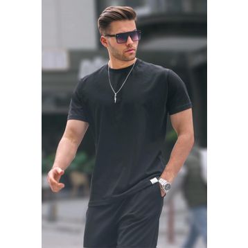 Madmext 6131 Siyah Regular Fit Basic Erkek T-shirt