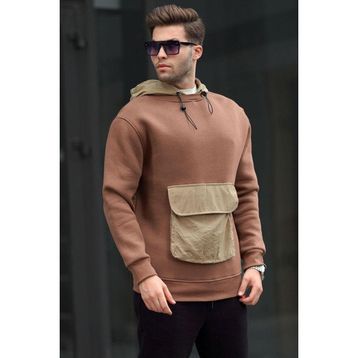 Madmext 6138 Acı Kahve Erkek Sweatshirt
