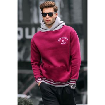 Madmext 6139 Bordo Erkek Sweatshirt