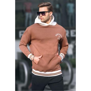 Madmext 6139 Kahverengi Erkek Sweatshirt