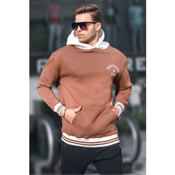 Madmext 6139 Kahverengi Erkek Sweatshirt