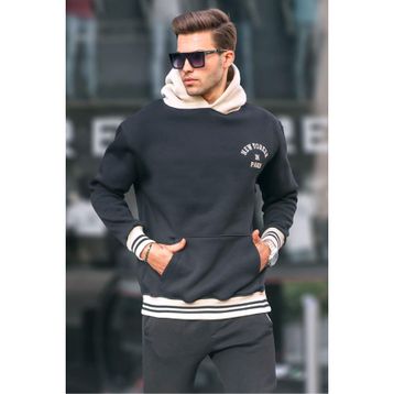 Madmext 6139 Siyah Erkek Sweatshirt