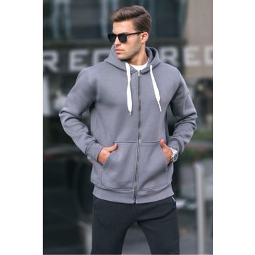 Madmext 6140 Füme Erkek Sweatshirt