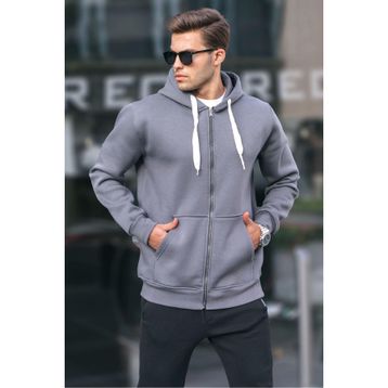 Madmext 6140 Füme Erkek Sweatshirt
