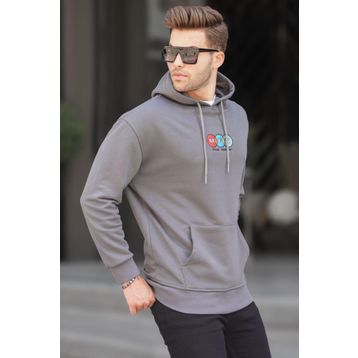 Madmext 6145 Füme Erkek Sweatshirt