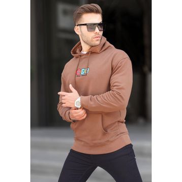 Madmext 6145 Kahverengi Erkek Sweatshirt