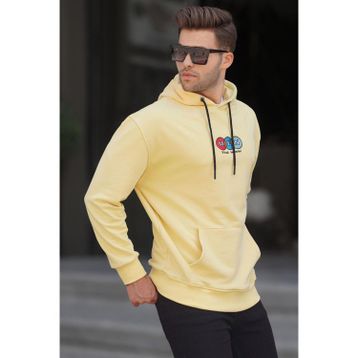 Madmext 6145 Sarı Erkek Sweatshirt