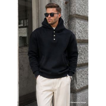 Madmext 6150 Siyah Erkek Sweatshirt
