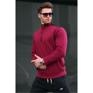 Madmext 6157 Bordo Erkek Sweatshirt