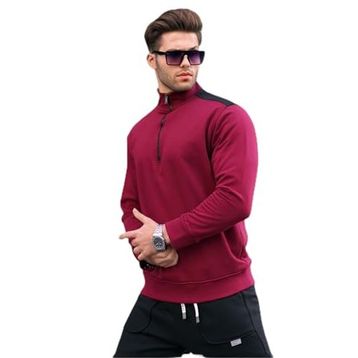 Madmext 6157 Bordo Erkek Sweatshirt
